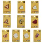 Set 10 martisoare tip brosa, PAMI, BRO-4 fotografia produsului
