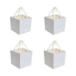 Set de 4 pungi cadou PAMI, PC-621-42L, 28x30x30 cm, Alb fotografia produsului