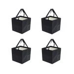 Set de 4 pungi cadou PAMI, PC-621-43M, 25x25x25 cm, Negru fotografia produsului