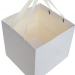 Set de 4 pungi cadou PAMI, PC-621-42L, 28x30x30 cm, Alb fotografia produsului View 5 S
