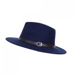 Palarie fedora din stofa, PAMI, PD-0522-72, 57 cm Bleumarin fotografia produsului