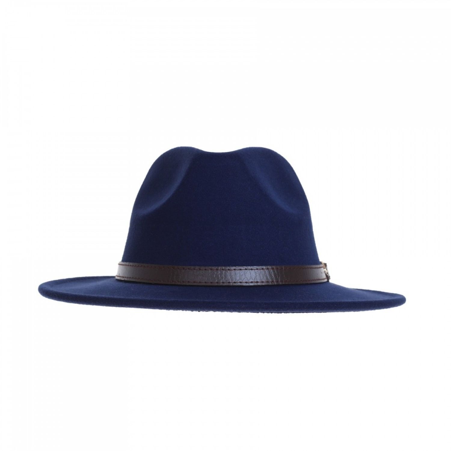 Palarie fedora din stofa, PAMI, PD-0522-72, 57 cm Bleumarin fotografia produsului View 2 L