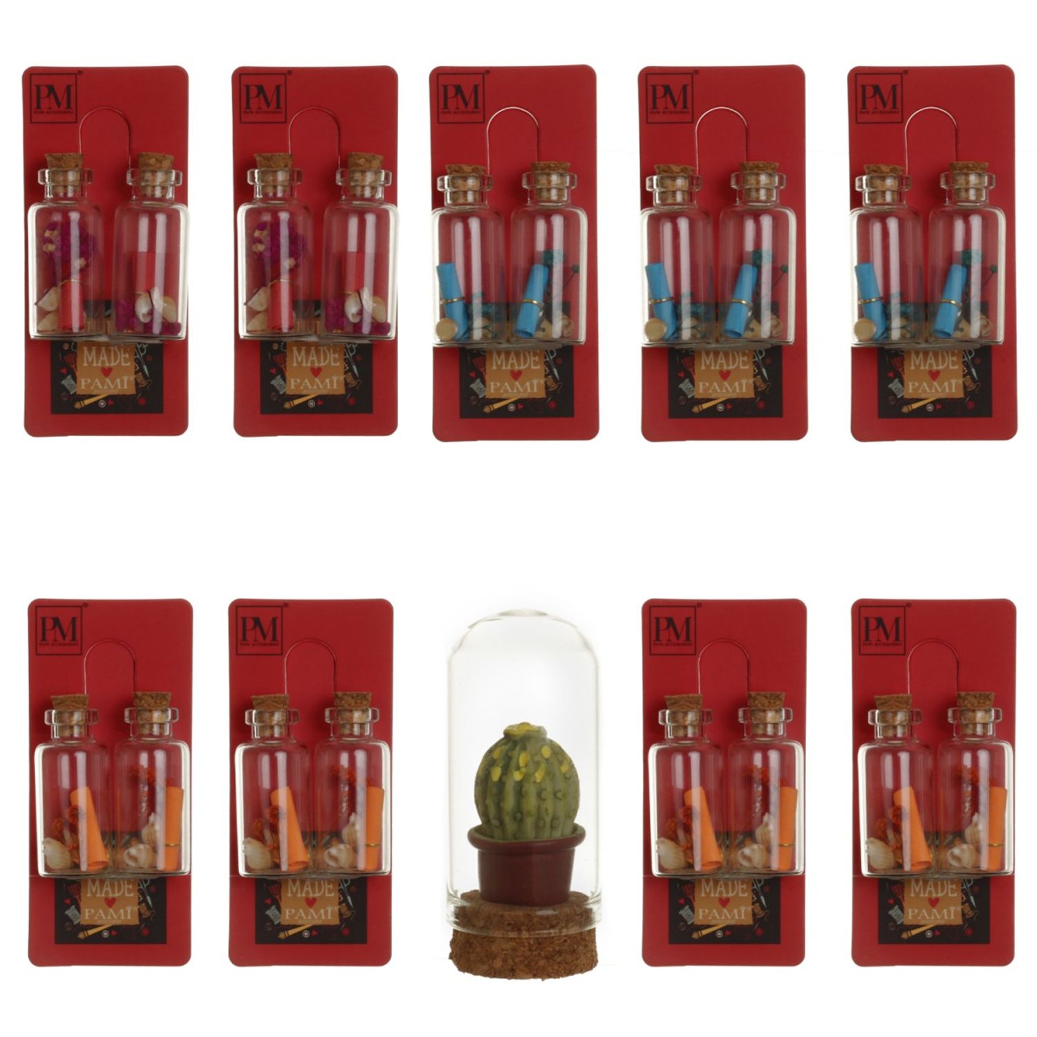 Set 10 martisoare tip sticluta, PAMI, STL-6 fotografia produsului