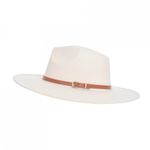 Palarie panama din stofa, PAMI, PD-0522-77, 58 cm Crem fotografia produsului