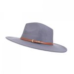 Palarie panama din stofa, PAMI, PD-0522-77, 58 cm Gri fotografia produsului