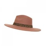 Palarie panama din stofa, PAMI, PD-0522-63, 58 cm Maro fotografia produsului