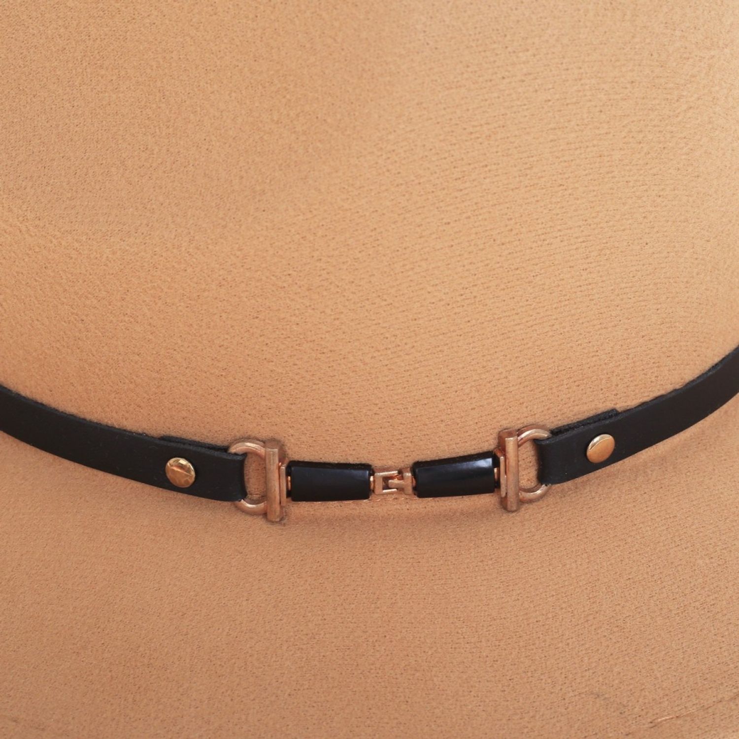 Palarie fedora din stofa, PAMI, PD-0522-64, 58 cm Bej fotografia produsului View 4 L