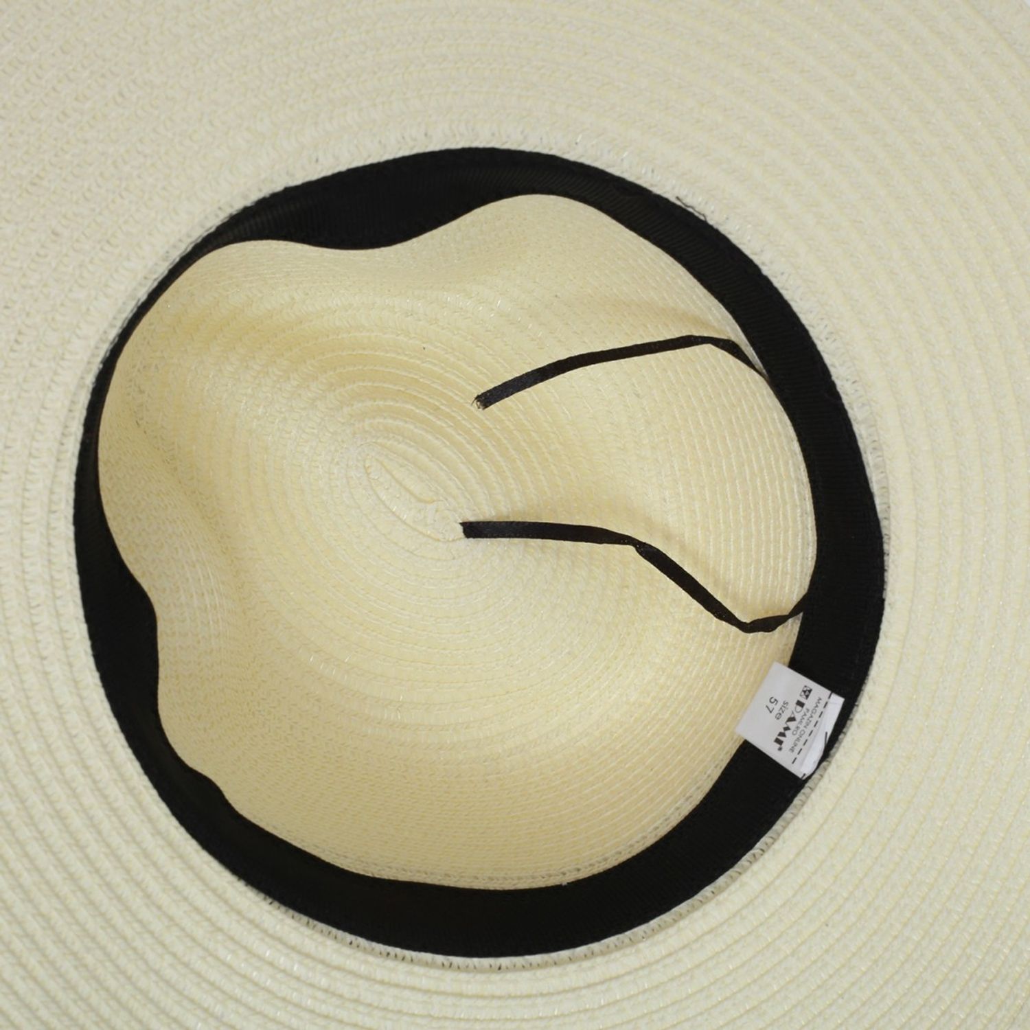 Palarie panama dama . PAMI, PD-1221-268, 57 cm Crem fotografia produsului View 5 L