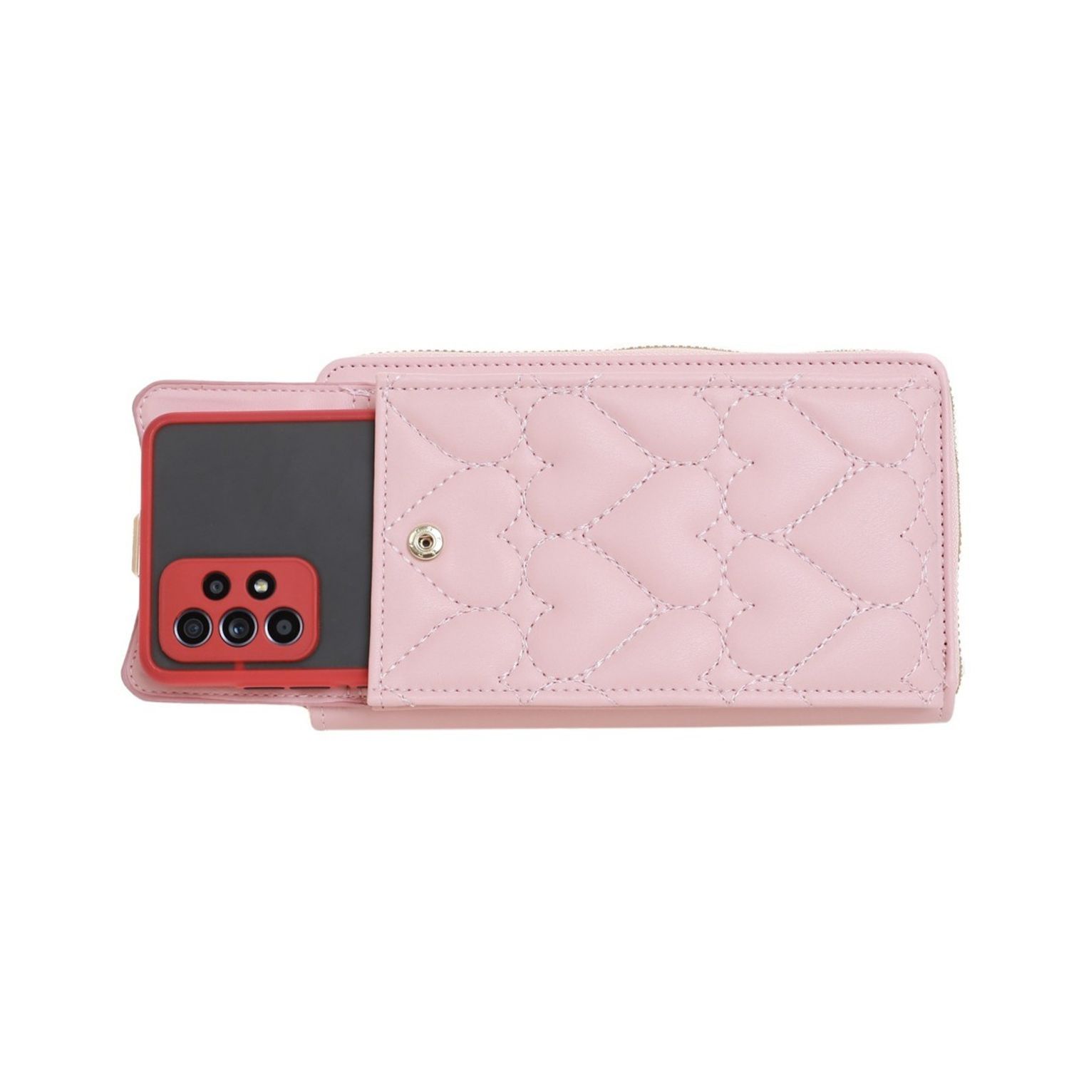 Poseta mini pentru telefon PAMI, PD-1221-378 Roz fotografia produsului View 3 L