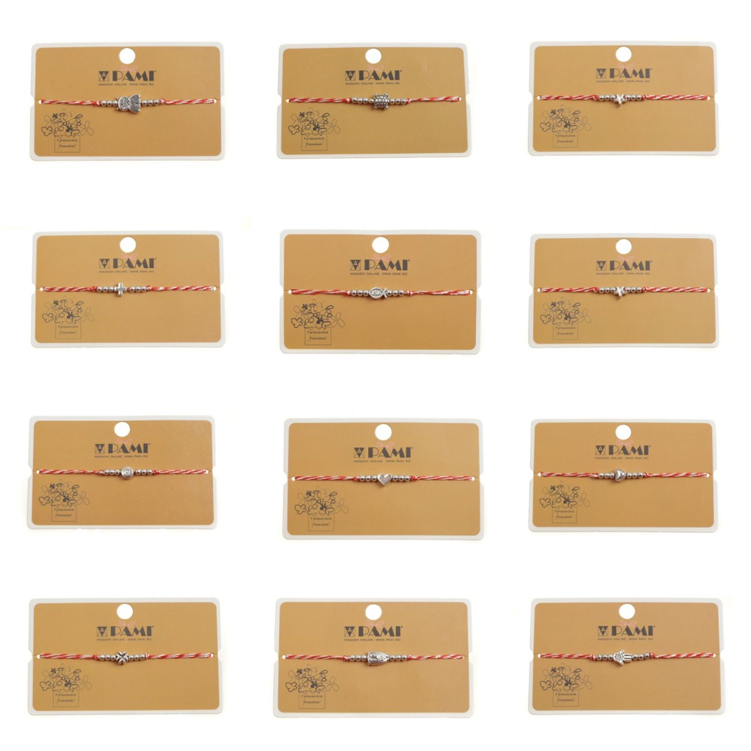 Set 12 bratari martisor, PAMI,BRA-B68 fotografia produsului