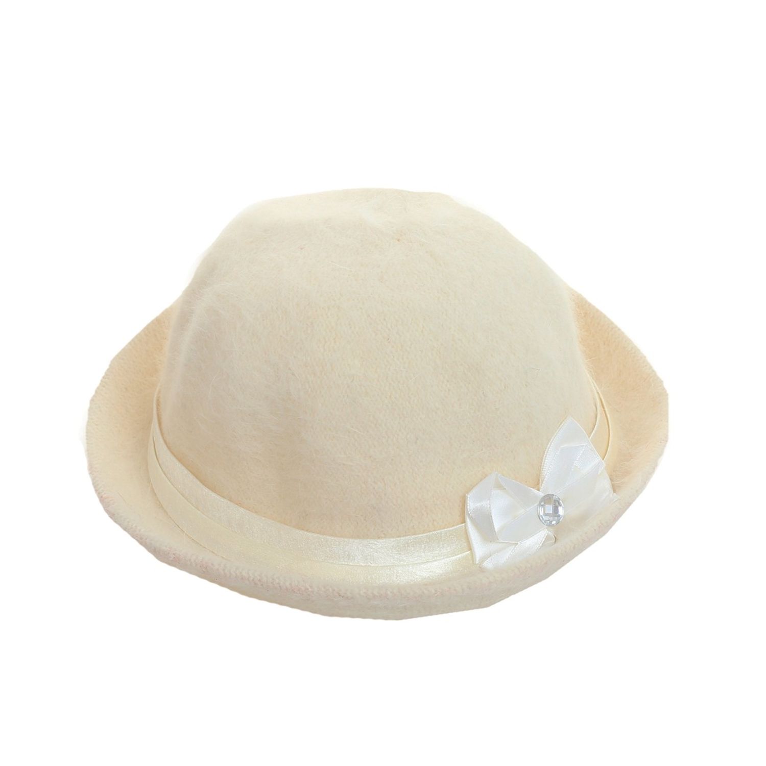 Palarie eleganta pentru fetite, Pami, PC-1022-01 Alb fotografia produsului View 4 L