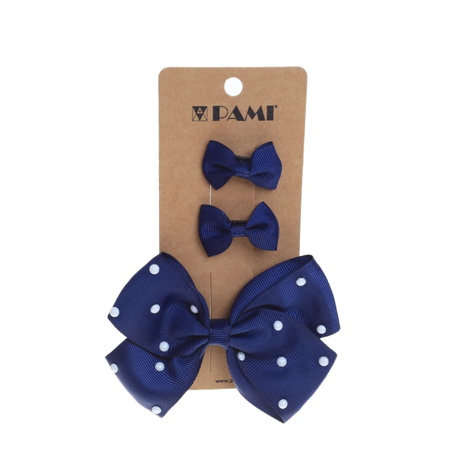 Set 3 clesti pentru par, PAMI, PC-0522-41, 9.5 cm Bleumarin fotografia produsului