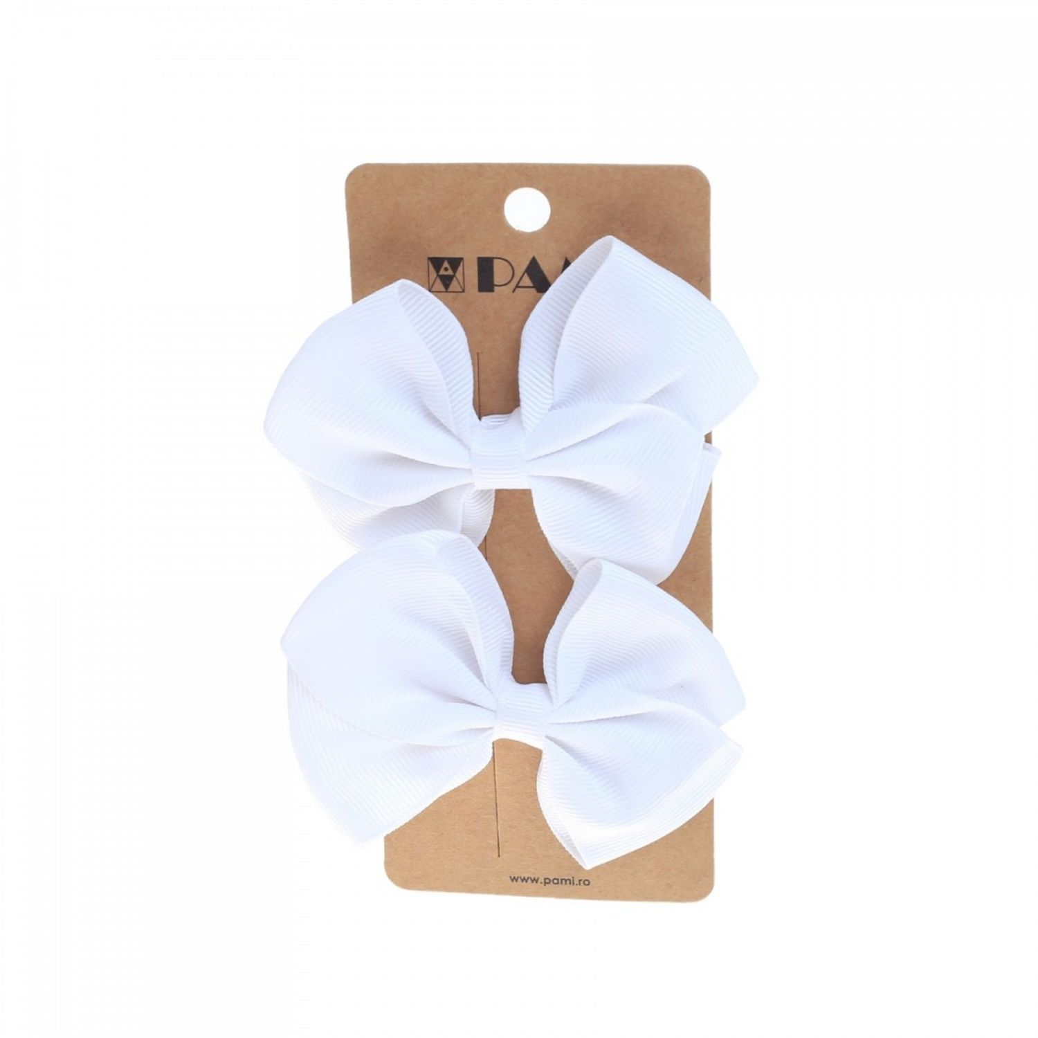 Set 2 clesti pentru par, PAMI, PC-0522-42, 8 cm Alb fotografia produsului