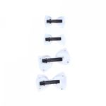 Set 4 clesti pentru par, PAMI, PC-0522-40, 8 cm Alb fotografia produsului View 5 S