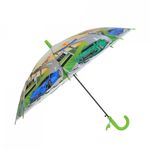 Umbrela lunga pvc automata pentru copii PAMI, UC-0522-10, 50 cm-8 spite Verde fotografia produsului