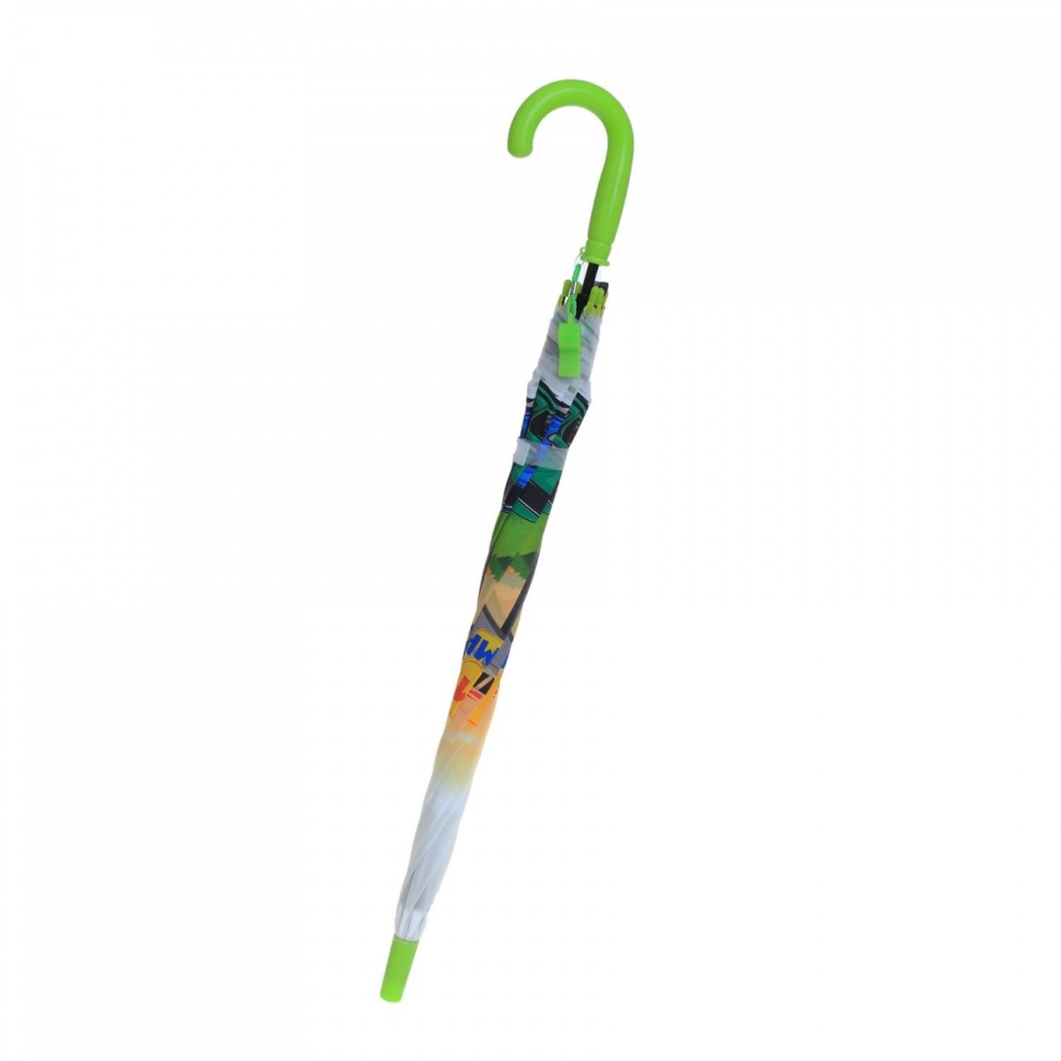 Umbrela lunga pvc automata pentru copii PAMI, UC-0522-10, 50 cm-8 spite Verde fotografia produsului View 5 L
