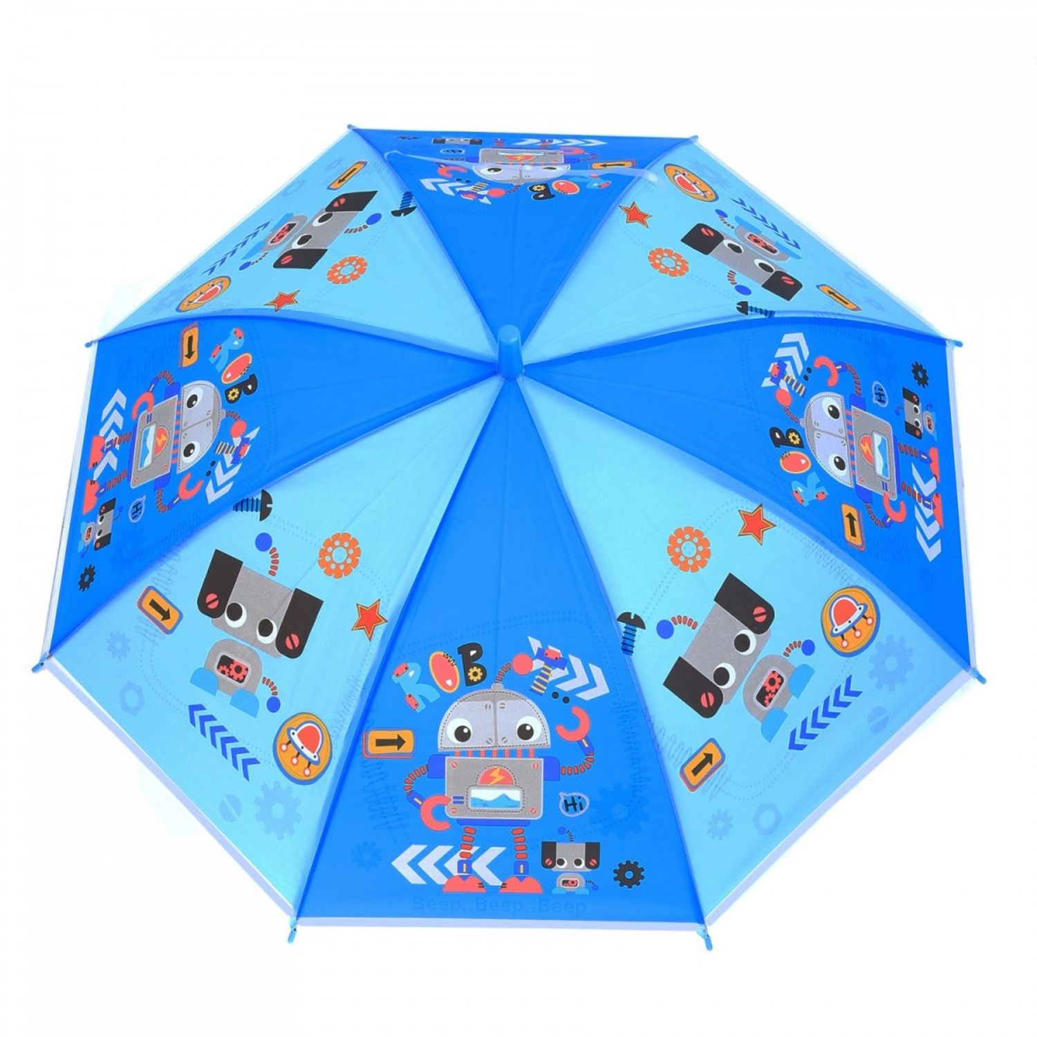 Umbrela lunga pvc automata pentru copii PAMI, UC-0522-6, 50 cm-8 spite Bleu fotografia produsului View 2 L
