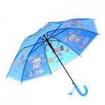 Umbrela lunga pvc automata pentru copii PAMI, UC-0522-6, 50 cm-8 spite Bleu fotografia produsului View 4 S