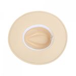 Palarie panama din stofa, PAMI, PD-0522-63, 58 cm Crem fotografia produsului View 4 S