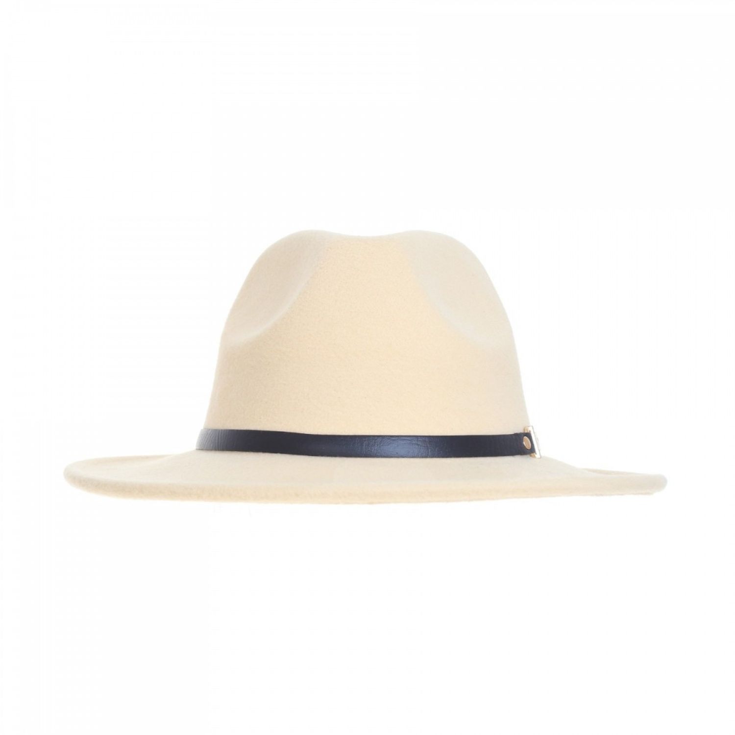 Palarie fedora din stofa, PAMI, PD-0522-64, 58 cm Crem fotografia produsului View 2 L