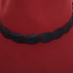 Palarie fedora din stofa, PAMI, PD-0522-52, 58 cm Rosu fotografia produsului View 4 S