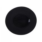 Palarie fedora din stofa, PAMI, PD-0522-74, 58 cm Negru fotografia produsului View 3 S