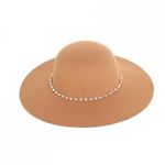 Palarie floppy din stofa, PAMI, PD-0522-45, 57 cm Bej fotografia produsului View 4 S