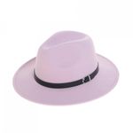 Palarie fedora din stofa, PAMI, PD-0522-74, 58 cm Mov fotografia produsului View 3 S