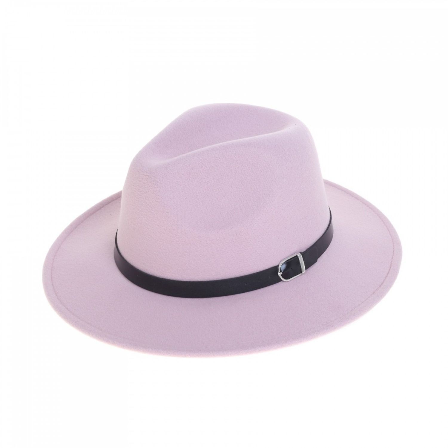 Palarie fedora din stofa, PAMI, PD-0522-74, 58 cm Mov fotografia produsului View 3 L