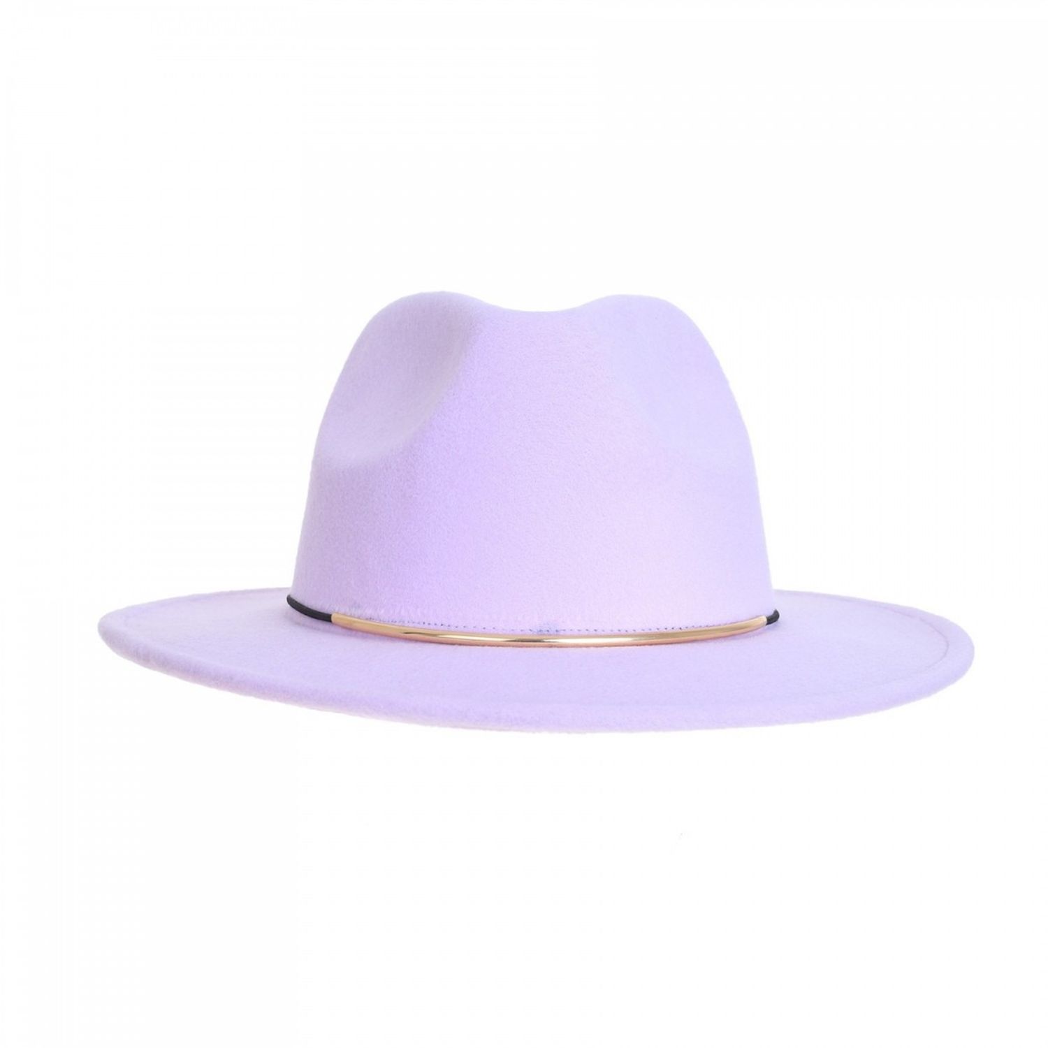Palarie fedora din stofa, PAMI, PD-0522-60, 58 cm Mov fotografia produsului View 2 L