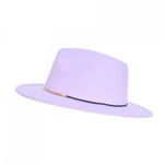 Palarie fedora din stofa, PAMI, PD-0522-60, 58 cm Mov fotografia produsului