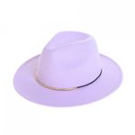 Palarie fedora din stofa, PAMI, PD-0522-60, 58 cm Mov fotografia produsului View 4 S