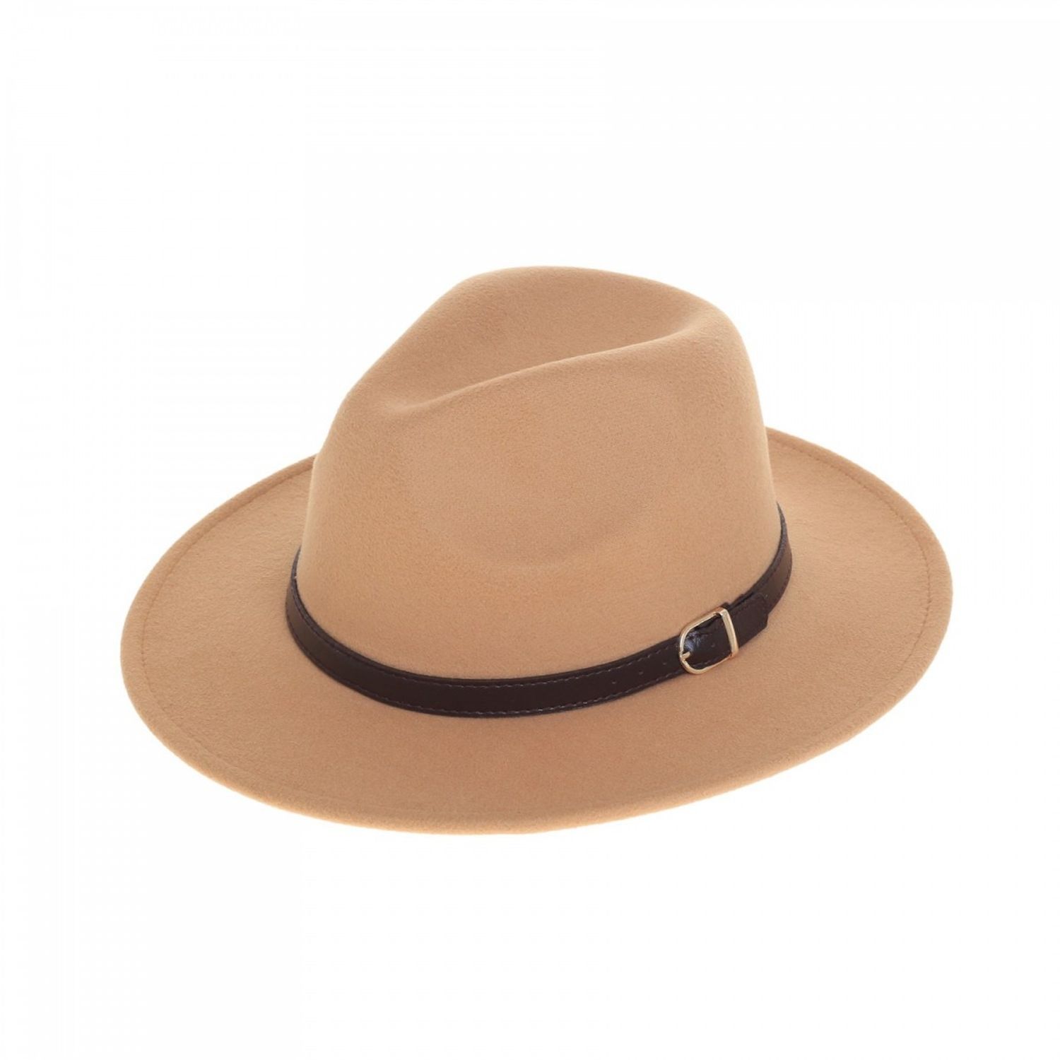 Palarie fedora din stofa, PAMI, PD-0522-72, 57 cm Bej fotografia produsului View 4 L