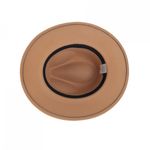 Palarie fedora din stofa, PAMI, PD-0522-72, 57 cm Bej fotografia produsului View 5 S