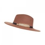 Palarie panama din stofa, PAMI, PD-0522-50, 57 cm Maro fotografia produsului