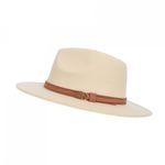 Palarie fedora din stofa, PAMI, PD-0522-46, 58 cm Crem fotografia produsului