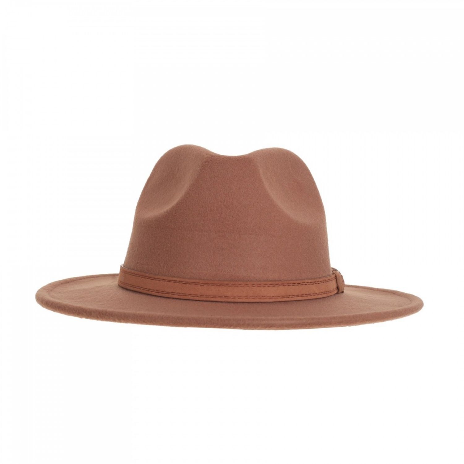 Palarie fedora din stofa, PAMI, PD-0522-46, 58 cm Maro fotografia produsului View 2 L