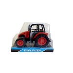 Tractor rosu cu mecanism, 13 x 8 x 10 cm fotografia produsului View 2 S