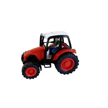 Tractor Rosu Cu Mecanism, 13 X 8 X 10 Cm
