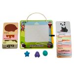 Tabla magnetica educativa cu stampile si sabloane animale fotografia produsului