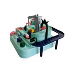 Set circuit 2 masinute cu macara si rampe actionate manual fotografia produsului View 2 S