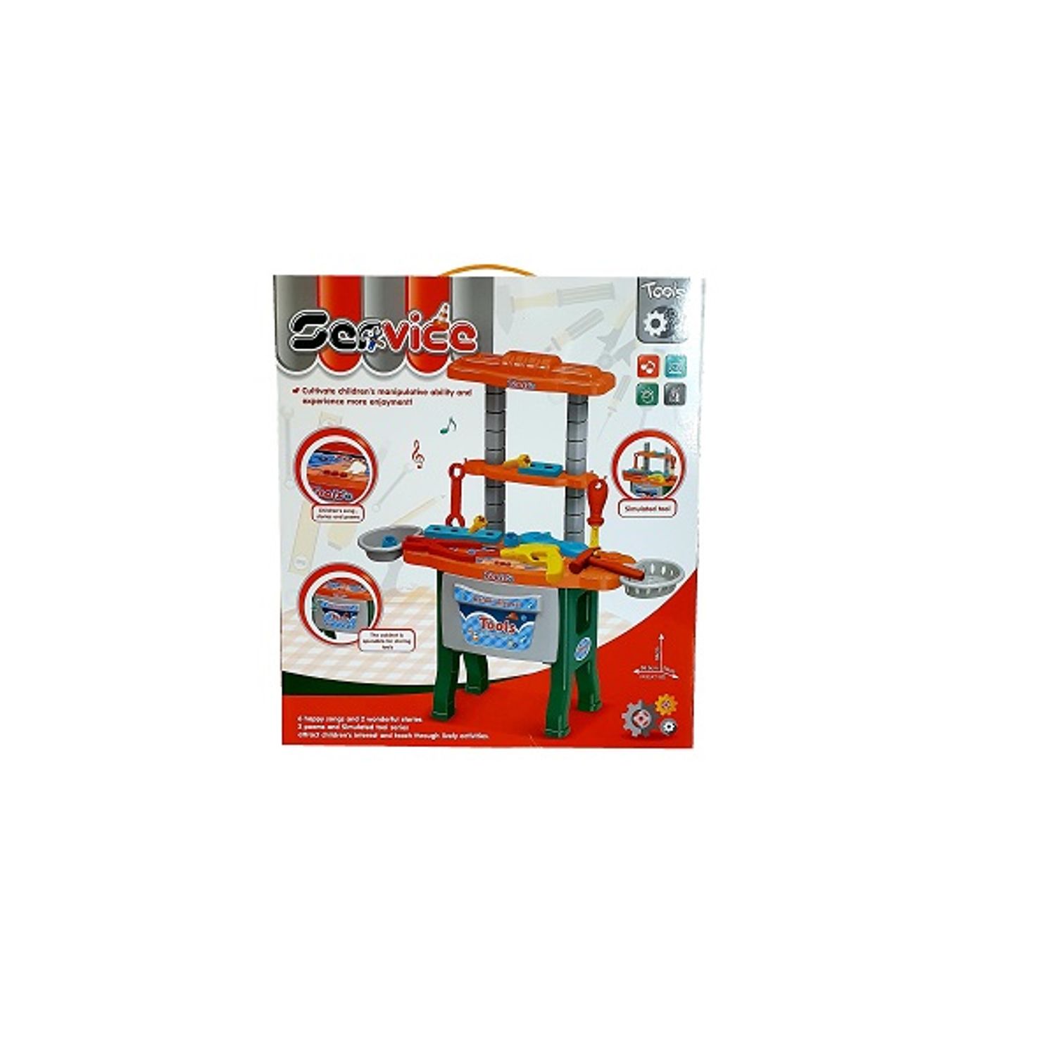 Banc de lucru cu scule, muzical, 25 piese, inaltime 64 cm fotografia produsului View 3 L