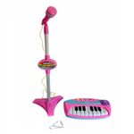 Set microfon cu stativ lumini si orga 16 clape, karaoke, melodii fotografia produsului