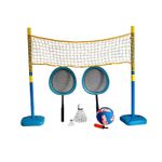 Set 2 in 1 volei si badminton cu fileu, minge si pompa fotografia produsului