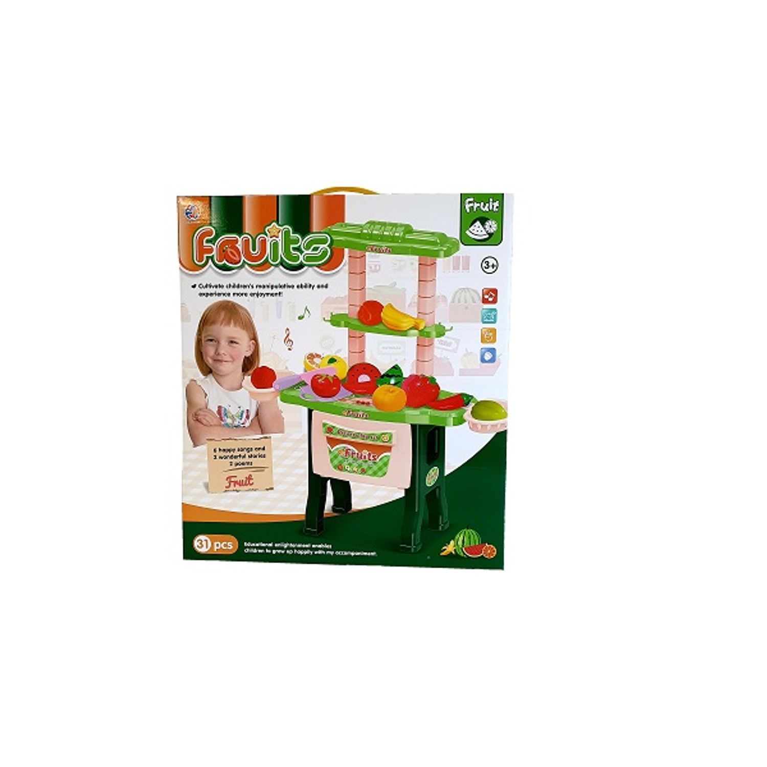Stand fructe si legume, muzical, 31 piese, inaltime 64 cm fotografia produsului View 2 L