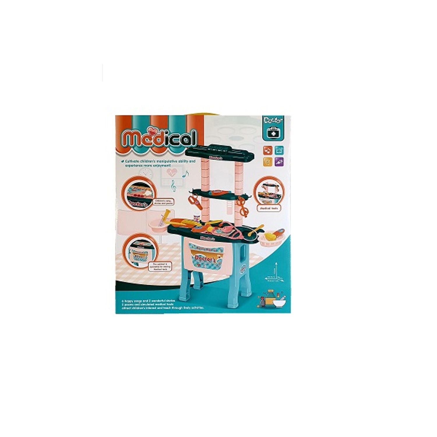 Stand doctor, muzical, 26 piese, inaltime 64 cm fotografia produsului View 2 L