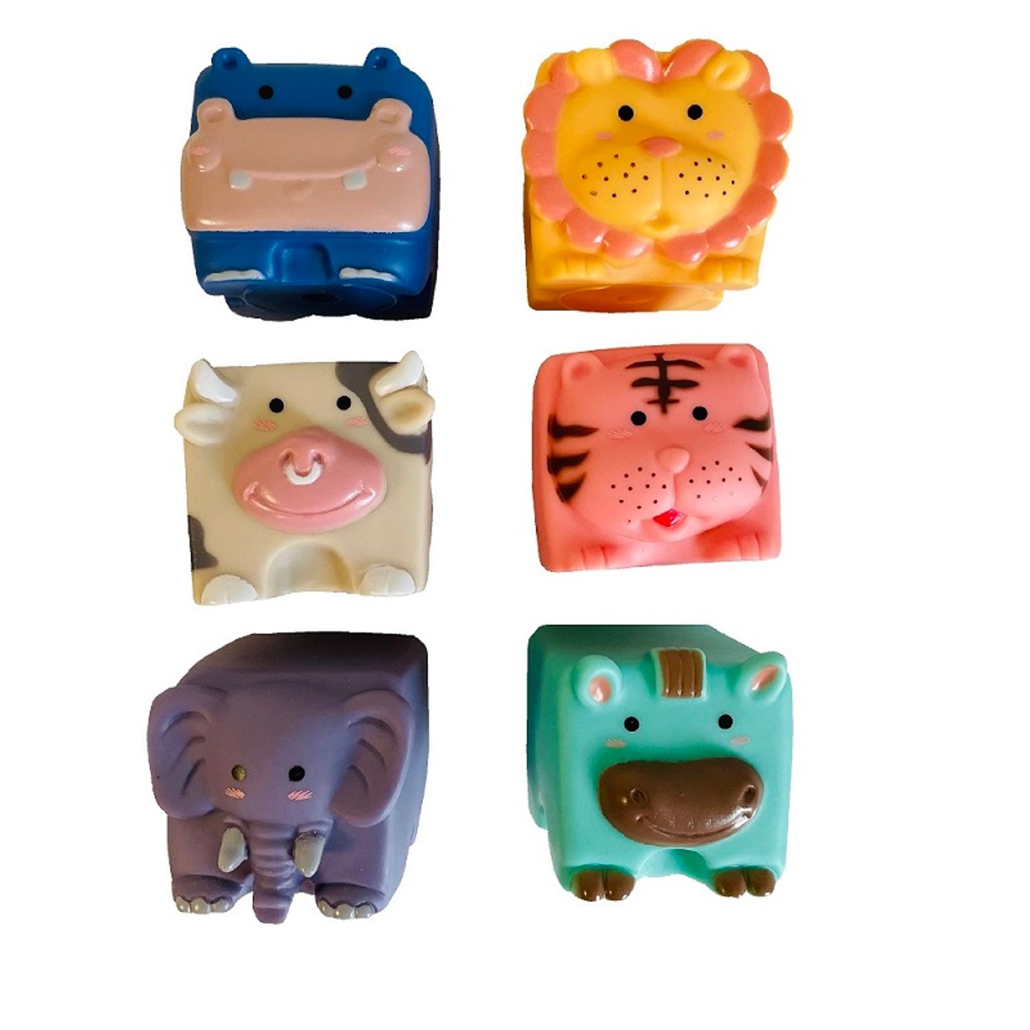 Set cuburi moi animalute, 6 piese fotografia produsului