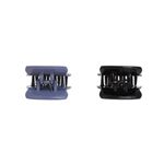 Set 2 clesti de par Dama plastic PAMI, 5cm, AP-D621-448 Bleu fotografia produsului View 3 S