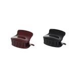 Set 2 clesti de par Dama plastic PAMI, 5cm, AP-D621-448 Grena fotografia produsului