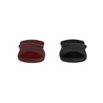 Set 2 clesti de par Dama plastic PAMI, 5cm, AP-D621-448 Grena fotografia produsului View 3 S